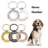 Isikupärastatud koera ID-sildid Kaelarihma ID-sildid Kohandatud graveeritud kaelakee-kett-arm Koerte sildi nimi Tooted Lemmikloomatarvikud