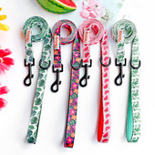 150 cm lesă pentru câini cu imprimeu din nylon pentru animale de companie, pisică, curea de plimbare, câini, pisică, frânghie de plumb, cu mâner căptușit, pentru câini, pisici, buldog, pug, chihuahua