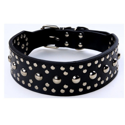 Särav seeneküün Kahekordse lõuendiga Tugev PU koerakett nahast koera kaelarihmad roosad koera kaelarihm Isikupärastatud kaelarihm suurele koerale