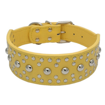 Särav seeneküün Kahekordse lõuendiga Tugev PU koerakett nahast koera kaelarihmad roosad koera kaelarihm Isikupärastatud kaelarihm suurele koerale