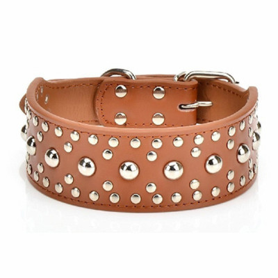 Särav seeneküün Kahekordse lõuendiga Tugev PU koerakett nahast koera kaelarihmad roosad koera kaelarihm Isikupärastatud kaelarihm suurele koerale