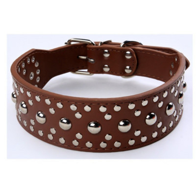 Särav seeneküün Kahekordse lõuendiga Tugev PU koerakett nahast koera kaelarihmad roosad koera kaelarihm Isikupärastatud kaelarihm suurele koerale