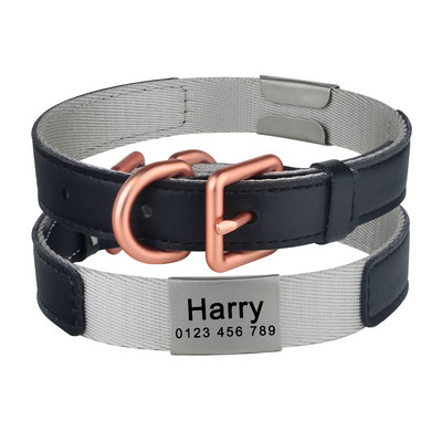 Individuaalselt reguleeritav nailonist kaelarihm, graveerige koera nimi kaelarihm, graveerige telefoni kaotsiminekuvastane kaelarihm, sõltumata soost SML-kaelarihm