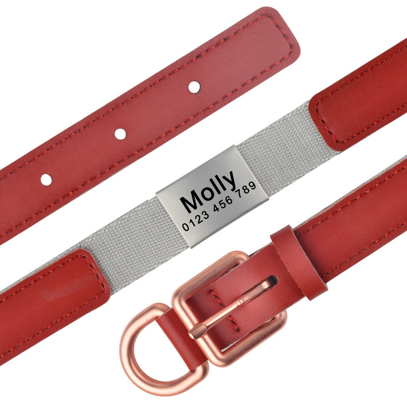 Individuaalselt reguleeritav nailonist kaelarihm, graveerige koera nimi kaelarihm, graveerige telefoni kaotsiminekuvastane kaelarihm, sõltumata soost SML-kaelarihm