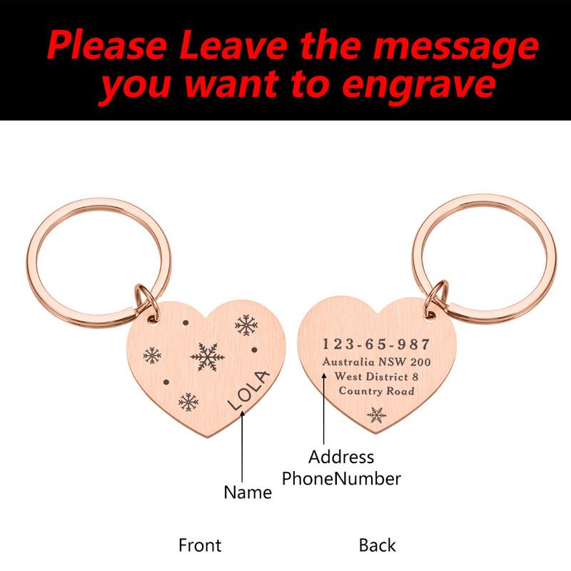 Kohandatavad koera kaelarihma aadressisildid koertele Medal graveeringuga nimega Kassipoja kutsika tarvikud Isikupärastatud kassi kaelakee kett