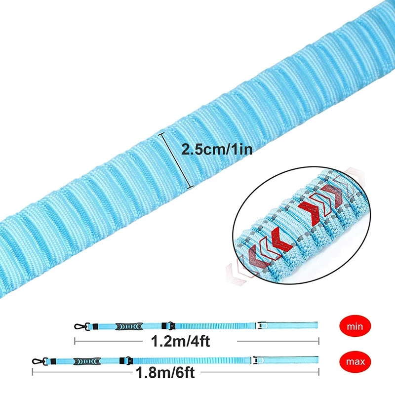 Πολυλειτουργικό λουρί βαρέως τύπου Bungee Dog Reflektive Training Leash 2 Traffic Handle Dog Seat Seat Zog