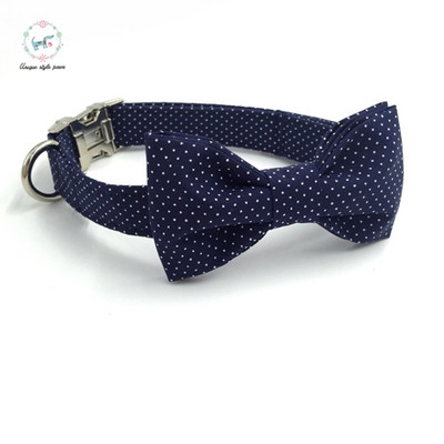 guler de câine cu puncte papion guler de câine ajustabil personalizat pentru cățeluș de companie produs de designer colier pentru câini și pisici XS-XL accesorii pentru animale de companie