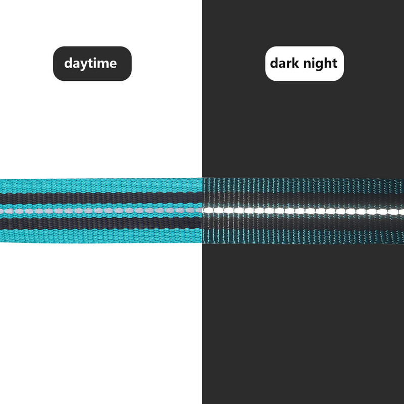 Ισχυρό λουρί σκύλου 150 cm, λουρί από σχοινί με άνετη λαβή με επένδυση και εξαιρετικά ανακλαστική τσάντα για σκύλους μεγάλου μεσαίου μεγέθους