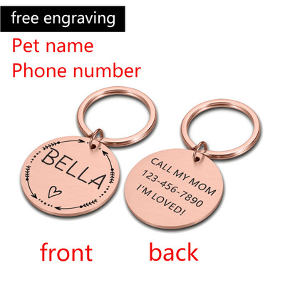 Personalizirani ID psa MIKROČIPIRANA oznaka Ogrlica za kućne ljubimce, mačke, šarm, ime, privjesak, ogrlica, mačić, štene, mačka, ogrlica, oznake