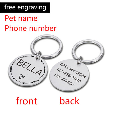 Personalizirani ID psa MIKROČIPIRANA oznaka Ogrlica za kućne ljubimce, mačke, šarm, ime, privjesak, ogrlica, mačić, štene, mačka, ogrlica, oznake