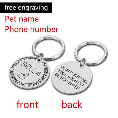 Personalizirani ID psa MIKROČIPIRANA oznaka Ogrlica za kućne ljubimce, mačke, šarm, ime, privjesak, ogrlica, mačić, štene, mačka, ogrlica, oznake