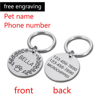 Personalizirani ID psa MIKROČIPIRANA oznaka Ogrlica za kućne ljubimce, mačke, šarm, ime, privjesak, ogrlica, mačić, štene, mačka, ogrlica, oznake