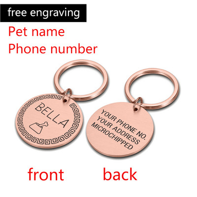 Personalizirani ID psa MIKROČIPIRANA oznaka Ogrlica za kućne ljubimce, mačke, šarm, ime, privjesak, ogrlica, mačić, štene, mačka, ogrlica, oznake