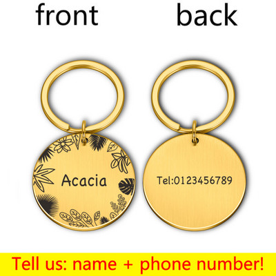 Etichete de identificare personalizate pentru câini Etichete de identificare pentru guler Colier gravat personalizat Articole de farmec pentru etichetă pentru câine Produse cu nume Accesorii pentru animale de companie
