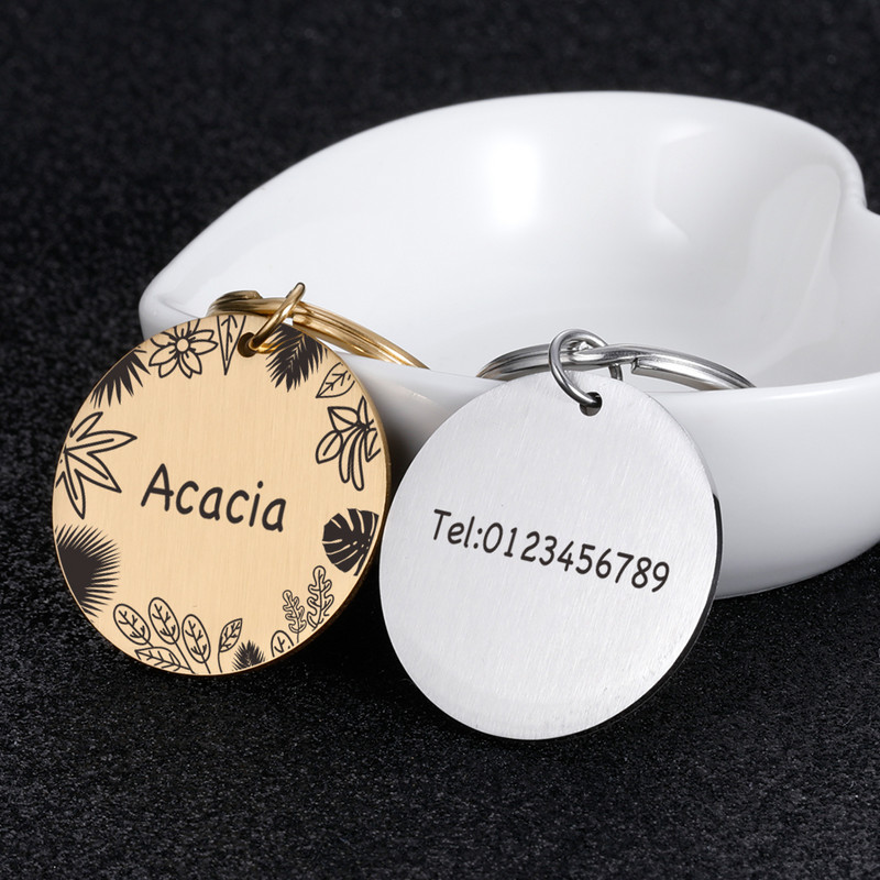 Etichete de identificare personalizate pentru câini Etichete de identificare pentru guler Colier gravat personalizat Articole de farmec pentru etichetă pentru câine Produse cu nume Accesorii pentru animale de companie
