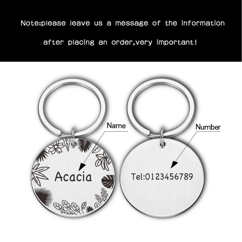 Etichete de identificare personalizate pentru câini Etichete de identificare pentru guler Colier gravat personalizat Articole de farmec pentru etichetă pentru câine Produse cu nume Accesorii pentru animale de companie