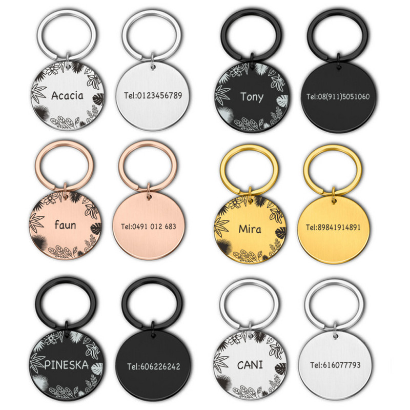 Etichete de identificare personalizate pentru câini Etichete de identificare pentru guler Colier gravat personalizat Articole de farmec pentru etichetă pentru câine Produse cu nume Accesorii pentru animale de companie