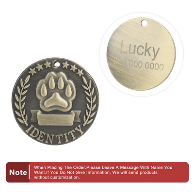 Animal de companie, pisică, etichetă de identificare pentru câine, accesorii pentru guler, colier personalizat gravat, furnituri pentru lanț, etichetă pentru câine, pandantiv anti-pierdere DIY