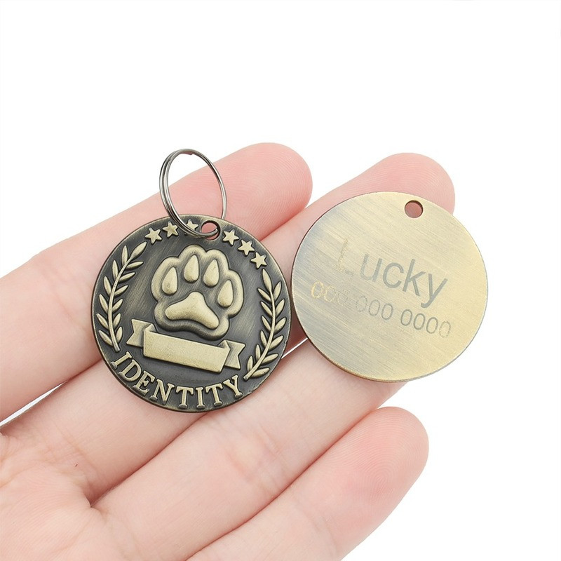 Animal de companie, pisică, etichetă de identificare pentru câine, accesorii pentru guler, colier personalizat gravat, furnituri pentru lanț, etichetă pentru câine, pandantiv anti-pierdere DIY