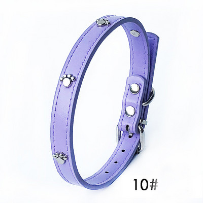 Guler de câine cu țepi din piele Nituri din PU reglabile Mici, mijlocii, cățeluși, pisici, guler cu curele, nituri cu nituri, accesorii pentru colier pentru animale de companie