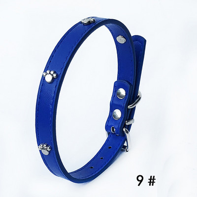 Guler de câine cu țepi din piele Nituri din PU reglabile Mici, mijlocii, cățeluși, pisici, guler cu curele, nituri cu nituri, accesorii pentru colier pentru animale de companie