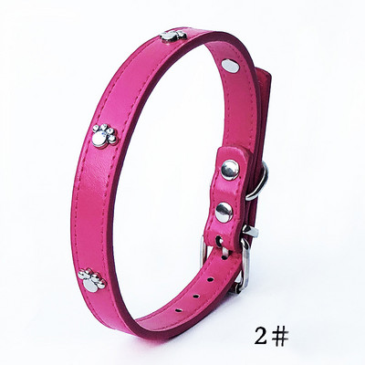 Guler de câine cu țepi din piele Nituri din PU reglabile Mici, mijlocii, cățeluși, pisici, guler cu curele, nituri cu nituri, accesorii pentru colier pentru animale de companie