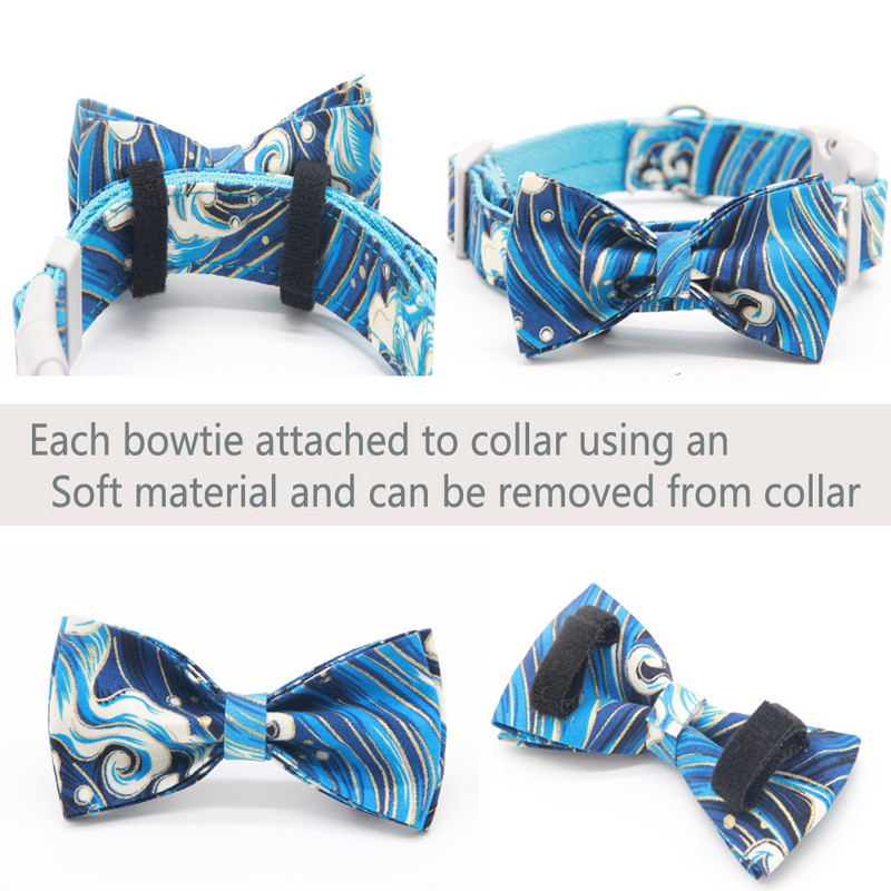 Γιακά σκύλου PET Παπιγιόν Γιακά σκυλιών με φιόγκο, Ρυθμιζόμενο κολάρο για μεσαίου μεγέθους σκύλους Beagle μπουλντόγκ κολάρο Perro