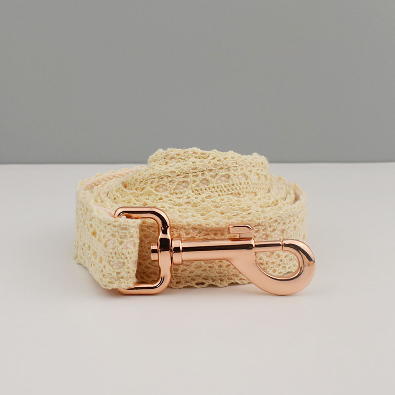 Guler de dantelă, fără gravare, set de lesă pentru guler de câine, pentru colier mediu mare pentru animale de companie, accesorii de nuntă pentru câini, zgarda pentru femeie