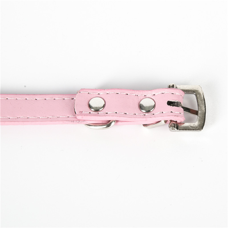 Pretty Diamond Crystal Rhinestones Guler Bling din piele pentru câine, cățel, pisică, pisică