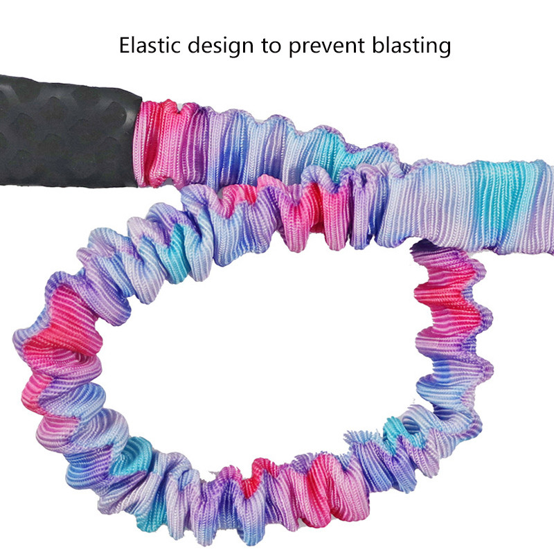 Lesă retractabilă pentru câini, care absoarbe șocurile, lesă puternică, anti-alunecare, cu mâner confortabil, potrivită pentru mers și alergare