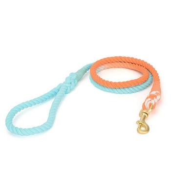 Обучение за ходене по въже за кучета Rainbow Candy Color Плетени каишки за котки за домашни любимци за малки, средни големи кучета, каишка