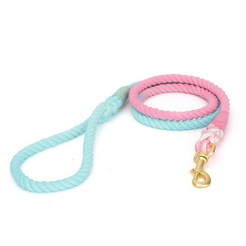 Обучение за ходене по въже за кучета Rainbow Candy Color Плетени каишки за котки за домашни любимци за малки, средни големи кучета, каишка