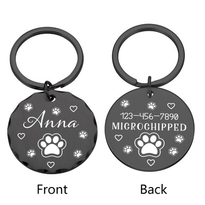 Etichete personalizate Etichete de identificare pentru câini anti-pierdute Cadouri pentru iubitorii de câini Etichete pentru zgarda pentru proprietarul de câine Etichetă gravată pentru animale de companie Cadouri noi etichete pentru cățel