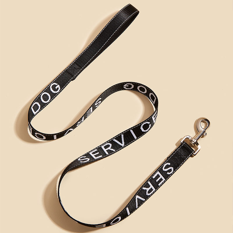 Λουρί σκύλου Service / Συναισθηματική Υποστήριξη Λουρί σκύλου με λαβή από νεοπρένιο, αντανακλαστικό μολύβι σκύλου με κεντητική επιστολή, 1 σε 4 πόδια