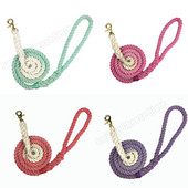 1,5 metri de culoare gradient de frânghie din bumbac originală, puternice pentru câini de toate dimensiunile, colorant ecologic pentru lese pentru animale de companie