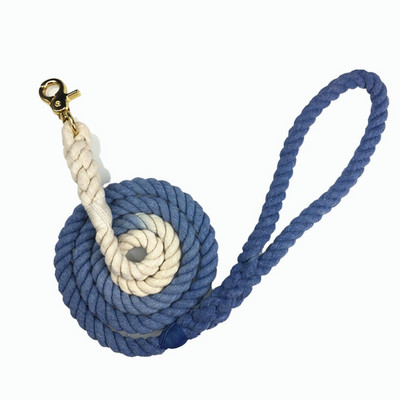 1,5 metri de culoare gradient de frânghie din bumbac originală, puternice pentru câini de toate dimensiunile, colorant ecologic pentru lese pentru animale de companie