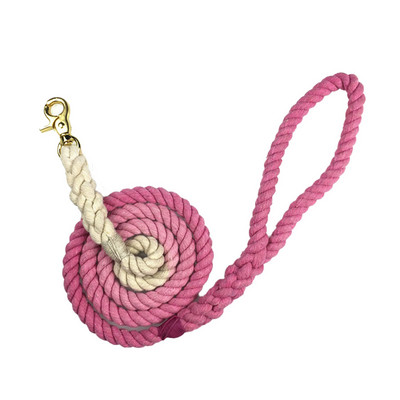 1,5 metri de culoare gradient de frânghie din bumbac originală, puternice pentru câini de toate dimensiunile, colorant ecologic pentru lese pentru animale de companie