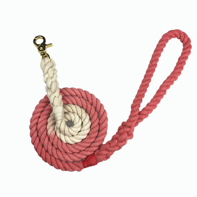 1,5 metri de culoare gradient de frânghie din bumbac originală, puternice pentru câini de toate dimensiunile, colorant ecologic pentru lese pentru animale de companie