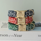 Δωρεάν Engrave Bow Dog Collar Labrador Bull Bowknot γιακά κατοικίδιων Ζωντανών λουριών Ρυθμιζόμενη πόρπη Αξεσουάρ γαλλικό τρίχρωμο