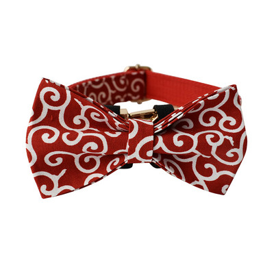 Δωρεάν Engrave Bow Dog Collar Labrador Bull Bowknot γιακά κατοικίδιων Ζωντανών λουριών Ρυθμιζόμενη πόρπη Αξεσουάρ γαλλικό τρίχρωμο