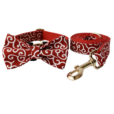Δωρεάν Engrave Bow Dog Collar Labrador Bull Bowknot γιακά κατοικίδιων Ζωντανών λουριών Ρυθμιζόμενη πόρπη Αξεσουάρ γαλλικό τρίχρωμο