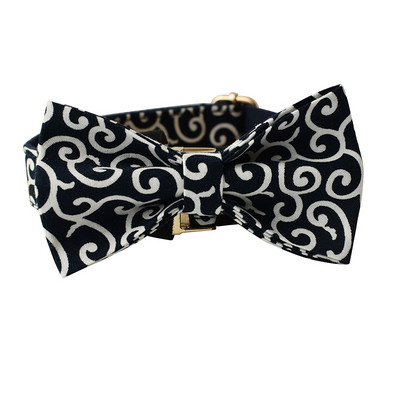 Δωρεάν Engrave Bow Dog Collar Labrador Bull Bowknot γιακά κατοικίδιων Ζωντανών λουριών Ρυθμιζόμενη πόρπη Αξεσουάρ γαλλικό τρίχρωμο