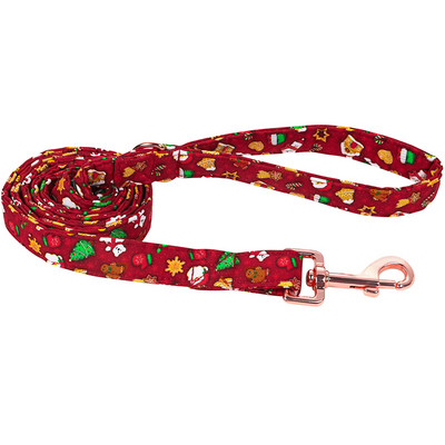Šape jedinstvenog stila Personalizirana božićna ogrlica za psa s mašnom Djed Mraz Crvena ogrlica za psa Ogrlica za psa s cvijetom Veliki srednji mali pas