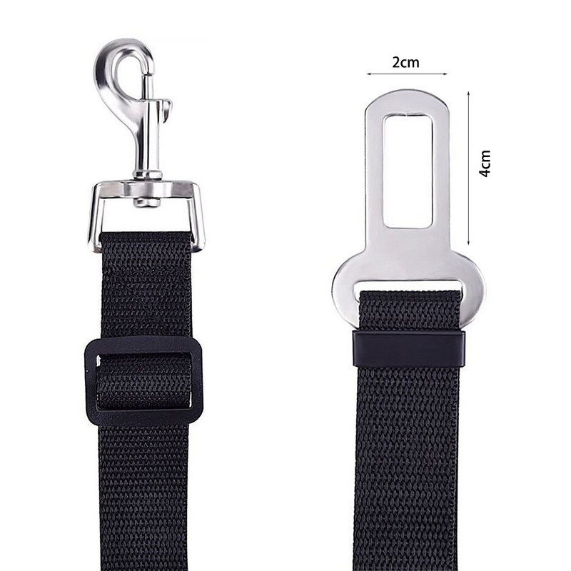 Centura de siguranță reglabilă pentru pisici și câini pentru animale de companie, material din nailon, centură de siguranță pentru câini, guler de călătorie mic și mediu, lesă, accesorii pentru câini