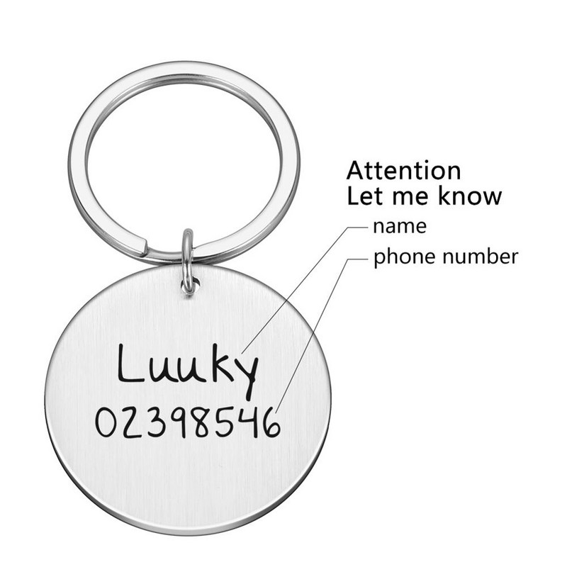 Κατά της απώλειας Ετικέτα ταυτότητας κατοικίδιων Αξεσουάρ γιακά σκύλου γάτας Διακόσμηση Όνομα κατοικίδιου Αριθμός Κολάρα Ετικέτες ταυτότητας σκύλου Εξατομικευμένες