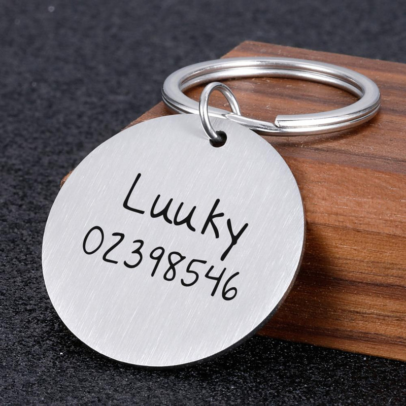 Κατά της απώλειας Ετικέτα ταυτότητας κατοικίδιων Αξεσουάρ γιακά σκύλου γάτας Διακόσμηση Όνομα κατοικίδιου Αριθμός Κολάρα Ετικέτες ταυτότητας σκύλου Εξατομικευμένες