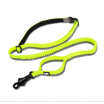 Truelove Dog Running Bungee Lesa de mana de mana din talie Ajustabil Nylon Elastic Retractabil Caine Lease pentru Jogging Plimbare Portocaliu