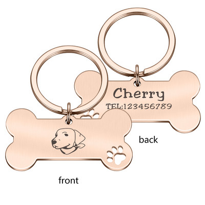 Pielāgojamas suņu kaklasiksnas ID atzīmes Suņa medaļa ar gravējumu vārda adrese Personalizēta kucēnu iejūga nosaukuma plāksnīte Mājdzīvnieki Produktu piederumi