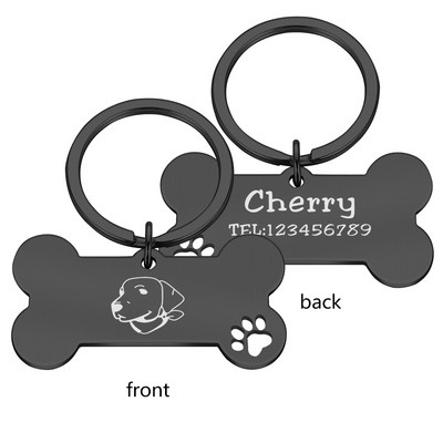 Pielāgojamas suņu kaklasiksnas ID atzīmes Suņa medaļa ar gravējumu vārda adrese Personalizēta kucēnu iejūga nosaukuma plāksnīte Mājdzīvnieki Produktu piederumi