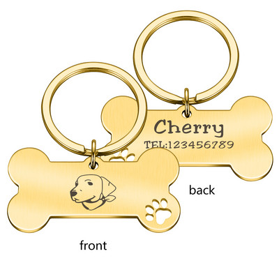 Pielāgojamas suņu kaklasiksnas ID atzīmes Suņa medaļa ar gravējumu vārda adrese Personalizēta kucēnu iejūga nosaukuma plāksnīte Mājdzīvnieki Produktu piederumi